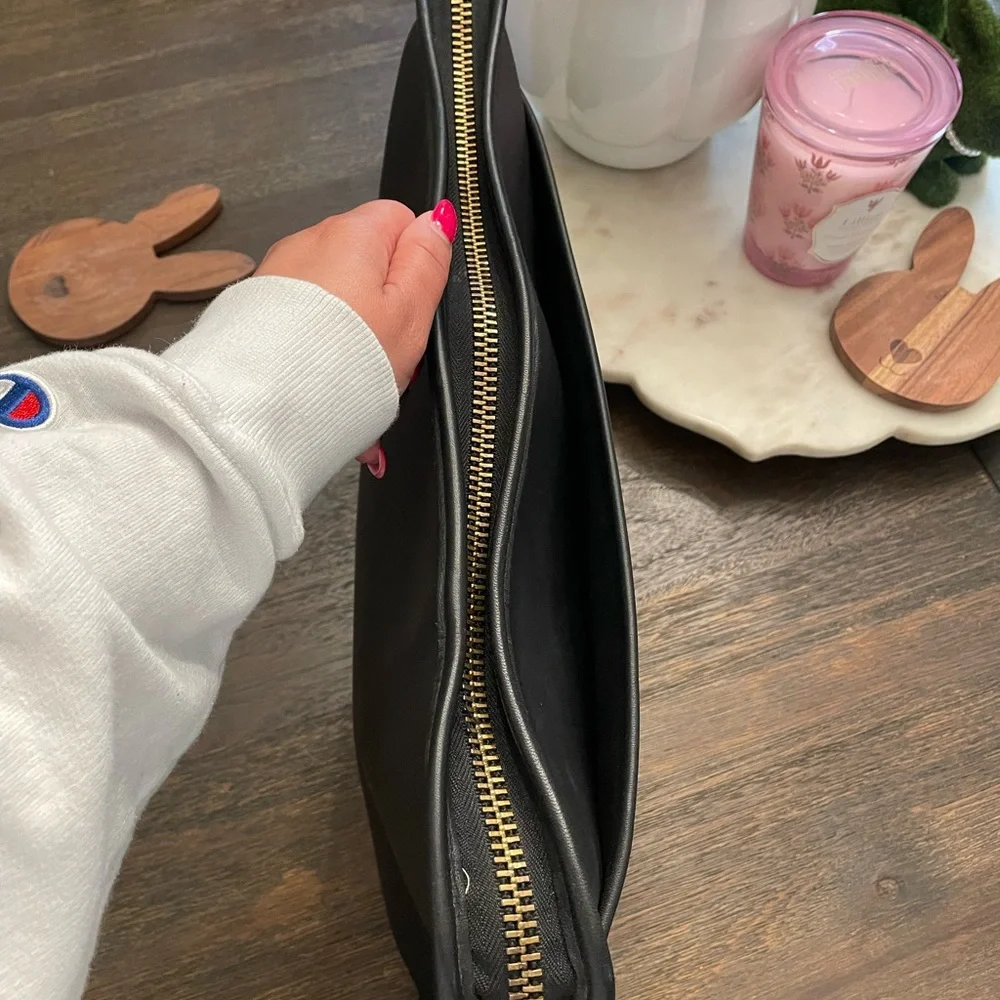 XL vintage Coach zip portfolio leather document laptop bag 5225 black - Picture 4 of 10